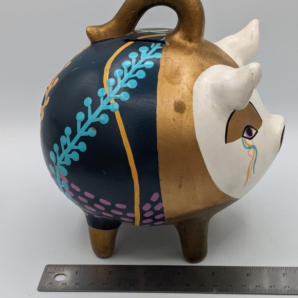 MEXICAN FOLK ART PIGGY BANK - Picture 9 of 12